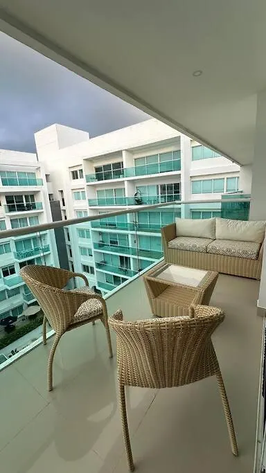 Apartamento Con Linda Vista Al Mar Primera Linea Cartagena  Kolumbien