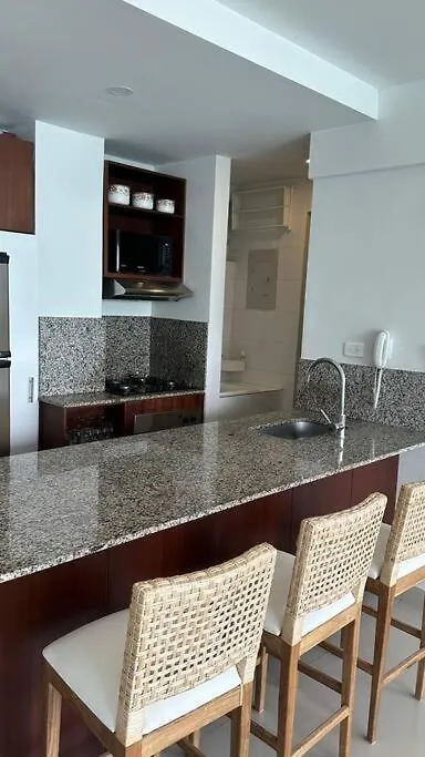 Apartamento Con Linda Vista Al Mar Primera Linea Cartagena