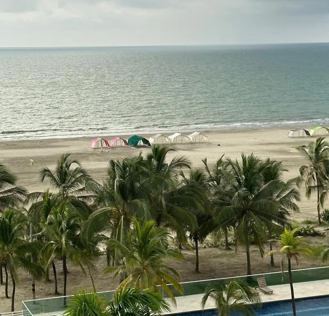 Apartamento Con Linda Vista Al Mar Primera Linea Cartagena  Apartment